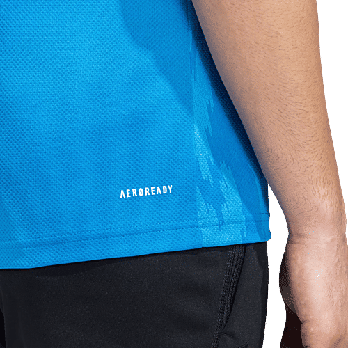 Adidas T-shirt Official India Cricket ODI Fan Polo Colour Blue Jersey/Tshirt, 1 pc (Size - XL) 