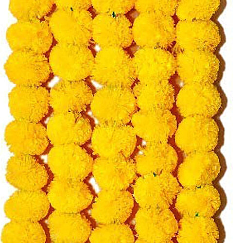 Se7en Toran/ Mala/ Bandhanwar/ Artificial Marigold Flower - For Decoration, Assorted, 2 pcs (Color May Vary As Per Availability) 
