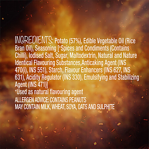 Too Yumm! Bhoot Potato Chips - Bhut Jolokia Chillies Flavoured, 82 g  No Palm Oil Snacks