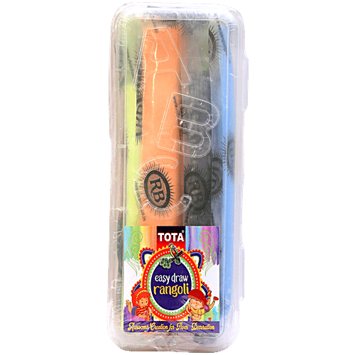 Tota Rangoli Colour Powder Rang - For Puja, Ceremony, Functions Decoration, 50 g (10 pcs) Vibrant Colours
 Hassle-free Rangoli