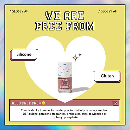 Gush Beauty  Nail Laquer - Glossy AF, 7 ml Toasted Caramel Intense Gloss and Fast Drying