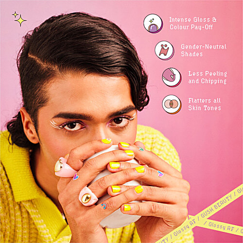 Gush Beauty  Nail Laquer - Glossy AF, 7 ml Toasted Caramel Intense Gloss and Fast Drying