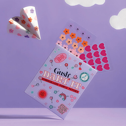 Gush Beauty Dart It Hydrocolloid Pimple Patches, 1 pc Heart Darts For Healing Acne, Zits and Blemishes
