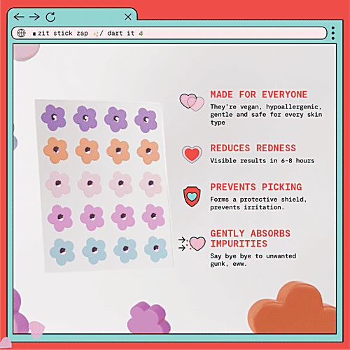 Gush Beauty  Dart It Hydrocolloid Pimple Patches, 1 pc Petal Power 