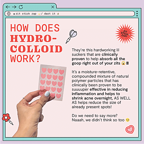 Gush Beauty  Dart It Hydrocolloid Pimple Patches, 1 pc Petal Power 