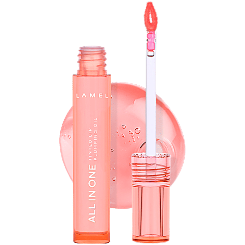Lamel All In One Tinted Lip Plumping Oil, 3 ml 401-Peachy 