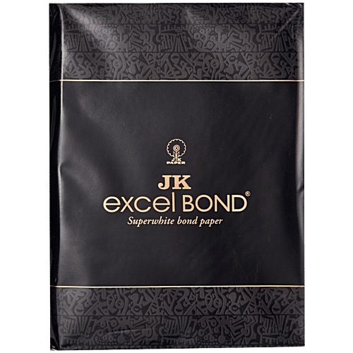 Buy JK Copier Excel Bond Super White Paper A4 Sheets 21 X 29.7 Cm, 90 ...