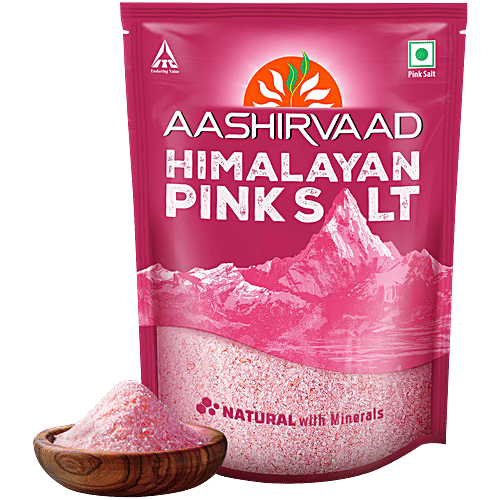 Aashirvaad Himalayan Pink Salt/Sendha Namak, 1 kg  Natural With Minerals