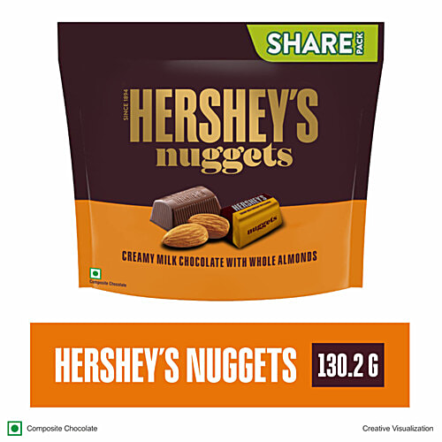 Buy Hershey's Nuggets Creamy Milk Chocolate With Whole Almonds Online