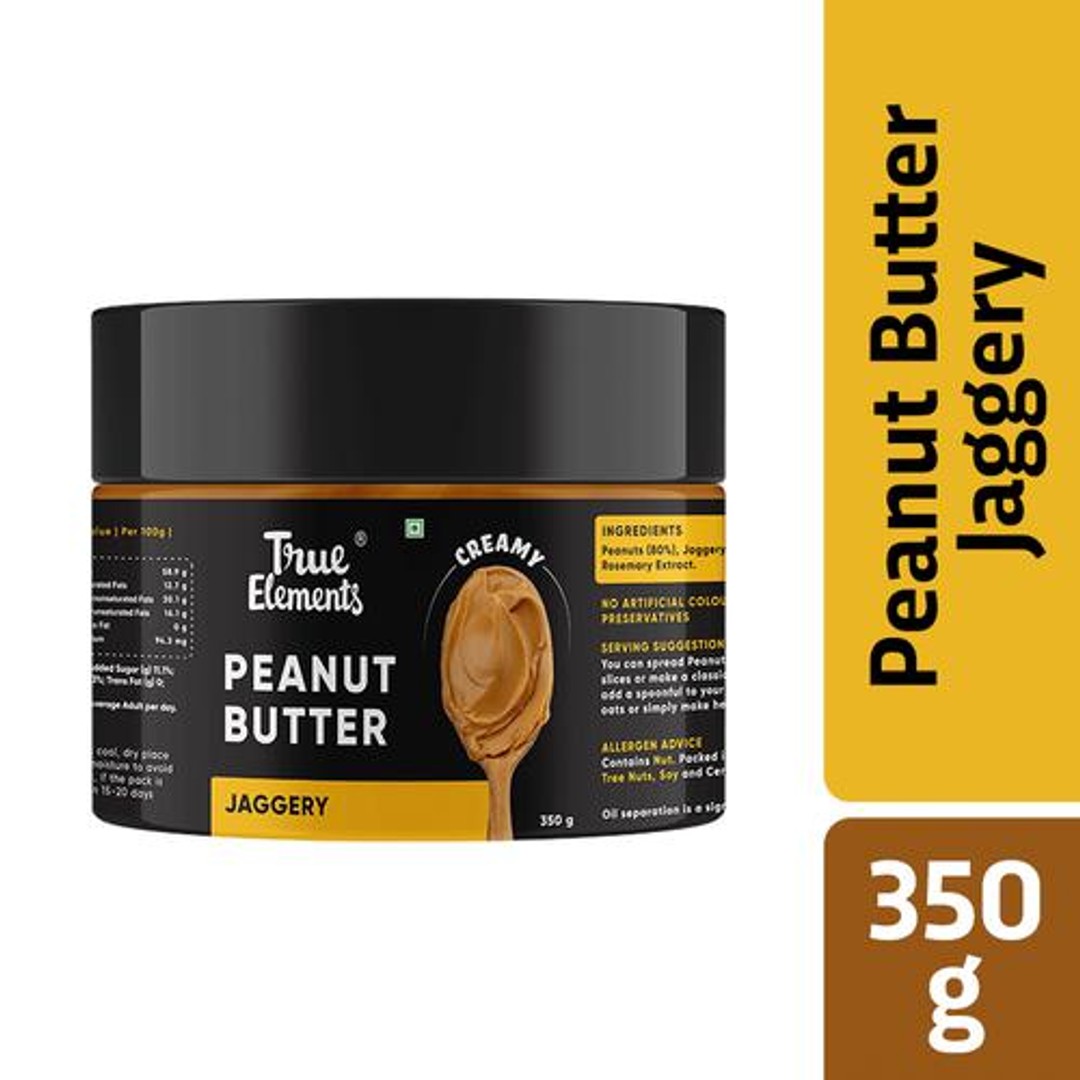Buy True Elements Peanut Butter Jaggery No Preservatives, 100