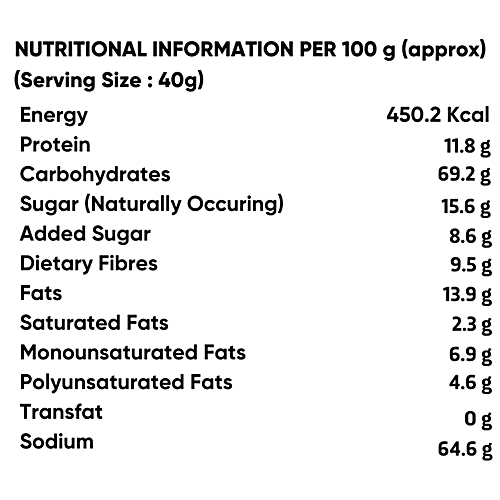 True Elements Weekly Breakfast Combo - Rolled Oats (38 g x 2) + Nuts & Berries Muesli (30 g x 2) + Baked Granola Almonds & Dark Chocolate (30 g x 2), 196 g Pillow Pouch 