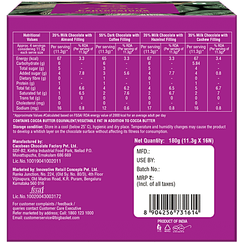 Lindberg Expressions Gift Box - Assorted Chocolate Truffles, 180 g (16 pcs) 