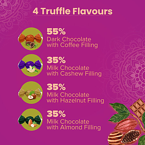 Lindberg Expressions Gift Box - Assorted Chocolate Truffles, 180 g (16 pcs) 