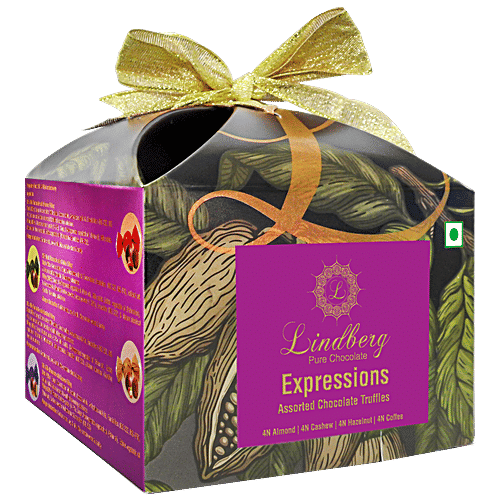 Lindberg Expressions Gift Box - Assorted Chocolate Truffles, 180 g (16 pcs) 