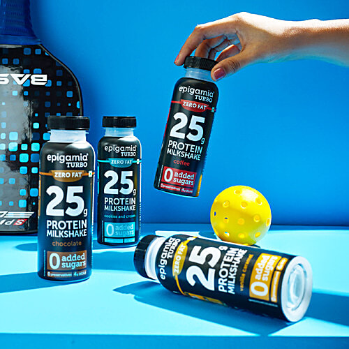 Epigamia  Turbo Vanilla Caramel 25 g Protein Milkshake, 250 ml  No Added sugar, No Preservatives, No Fat