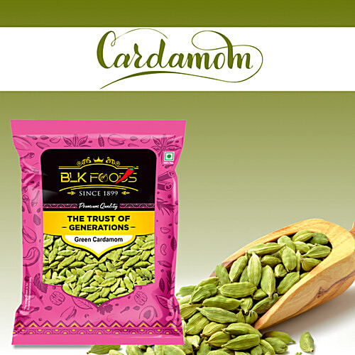 BLK Foods Green Cardamom Whole, 50 g  
