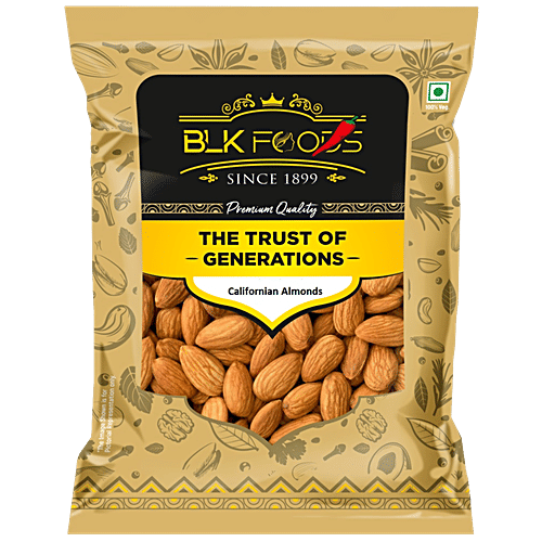 BLK Foods Californian Almond Kernels, 500 g  