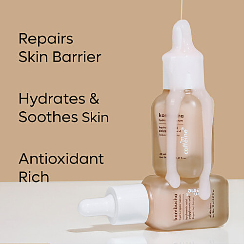 mCaffeine Kombucha Hydra Repair Serum - Hyaluronic & Polyglutamic Acid, 20 ml Repairs Skin Barrier