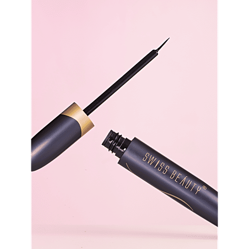 Swiss Beauty Hi-Tech Super Line Waterproof Eyeliner, 5.5 ml Black 