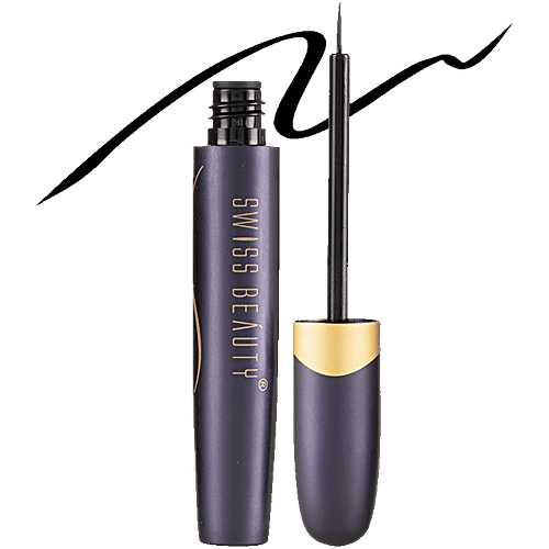 Swiss Beauty Hi-Tech Super Line Waterproof Eyeliner, 5.5 ml Black 