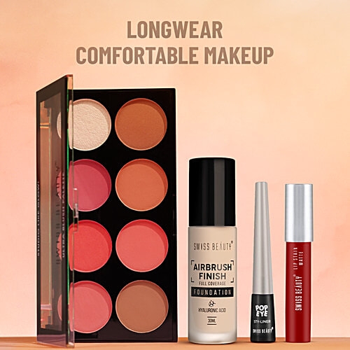 Swiss Beauty Lip Stain Matte Lipstick, 3.4 g Peaches N Cream Dermatologically Tested, Alcohol Free, Paraben Free