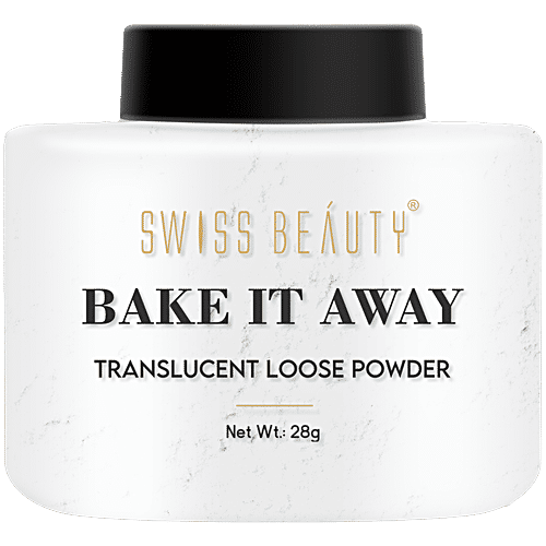 Swiss Beauty Bake It Away Translucent Loose Powder, 28 g Transparent