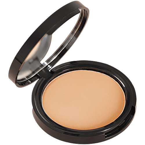 Swiss Beauty Airbrush Finish Compact With SPF 10 - 16 Hours Of Oil Control Matte Finish, 9 g Walnut Longwear Comfortable Makeup, Mineral Oil Free, Formaldehyde Free, Paraben Free, Phthalates Free, Alcohol Free