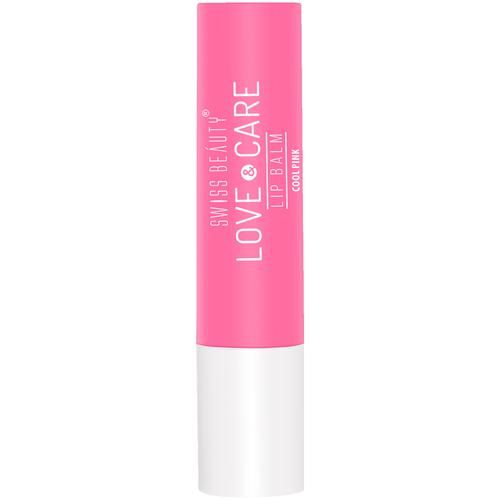 Swiss Beauty Love & Care Lip Balm, 4.5  g Cool Pink Repair Dry & Cracked Lips, Enriched With Shea Butter, Moisturised Lips