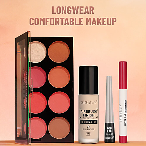 Swiss Beauty Matte Cat Lip Crayon, 1.5 g Flattering Peach Transfer Proof Lightweight, Enriched With Jojoba & Vitamin E