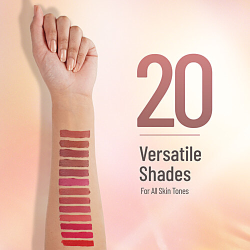 Swiss Beauty Matte Cat Lip Crayon, 1.5 g Flattering Peach Transfer Proof Lightweight, Enriched With Jojoba & Vitamin E