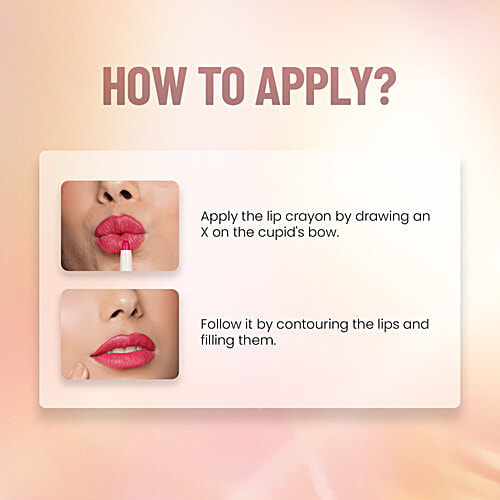 Swiss Beauty Matte Cat Lip Crayon, 1.5 g Flattering Peach Transfer Proof Lightweight, Enriched With Jojoba & Vitamin E