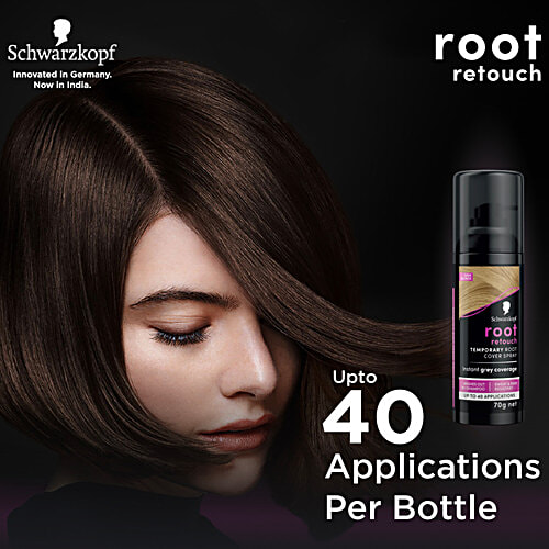 Schwarzkopf Root Retouch Temporary Root Cover Spray - Instant Grey Coverage, 120 ml Dark Blonde