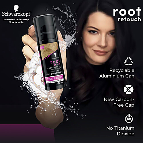 Schwarzkopf Root Retouch Temporary Root Cover Spray - Instant Grey Coverage, 120 ml Dark Blonde