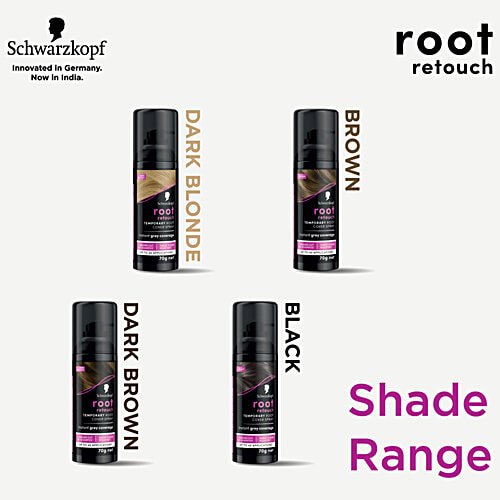 Schwarzkopf Root Retouch Temporary Root Cover Spray - Instant Grey Coverage, 120 ml Dark Blonde