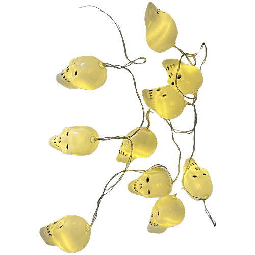 Kostume Halloween Decoration Ghost Skull Shaped LED Lights, 1 pc