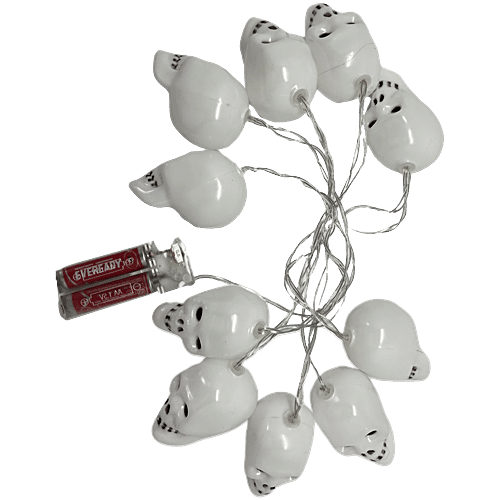 Kostume Halloween Decoration Ghost Skull Shaped LED Lights, 1 pc