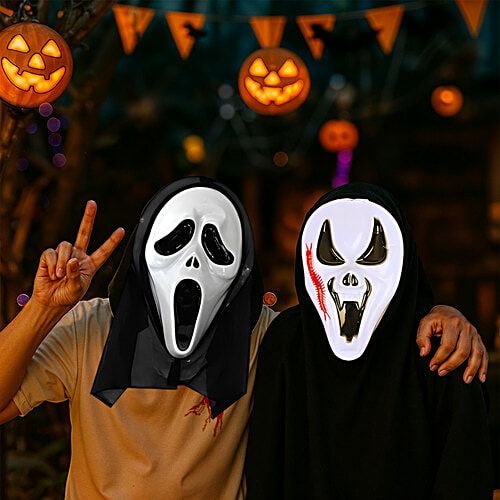 Party Propz Halloween Scream Mask - For Kids, Assorted, 1 pc  