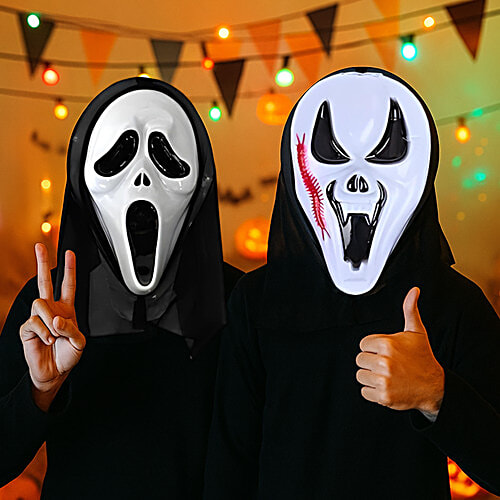 Party Propz Halloween Scream Mask - For Kids, Assorted, 1 pc  