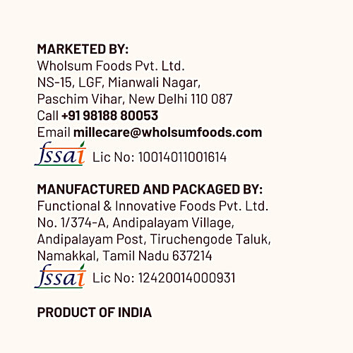 Mille Unpolished Kodo Millet, 500 g Naturally Gluten Free, Kodra, Varagu, Arikelu, Hark, Varigu,Gluten Free, High Plant Protein and Fibre, Dosa, Uttapam, Dhokla Batter Replacement, Vegan