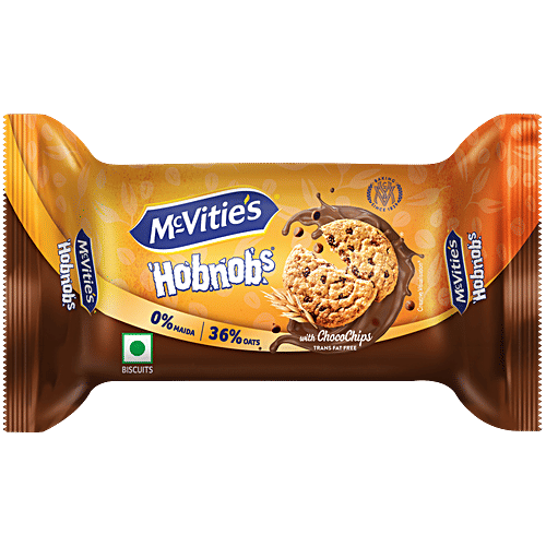 McVitie's Hobnobs Biscuits - With Choco Chips, 75 g  No Maida & Trans Fat