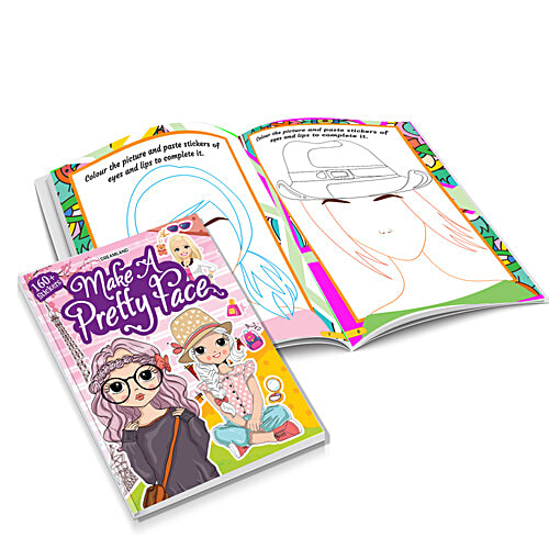 Dreamland Make A Pretty Face Nail Art & Hair Style Books, 2 pcs Kids Books