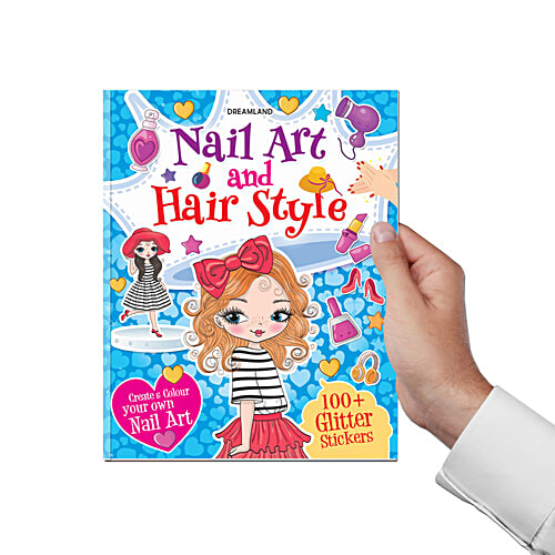 Dreamland Make A Pretty Face Nail Art & Hair Style Books, 2 pcs Kids Books