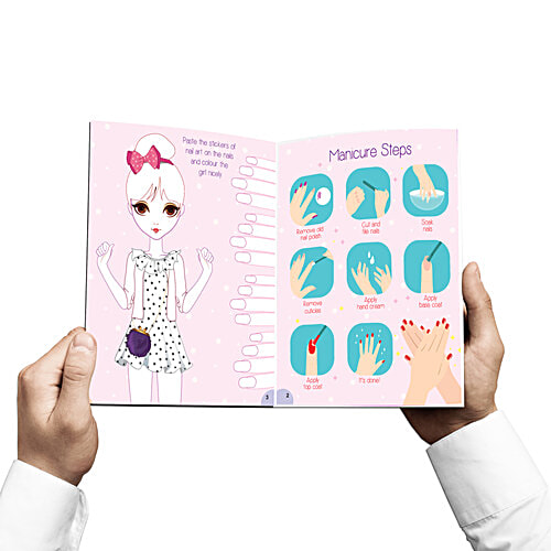 Dreamland Make A Pretty Face Nail Art & Hair Style Books, 2 pcs Kids Books