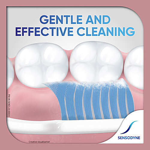 Sensodyne Gentle Care Toothbrush For People With Sensitive Teeth - Soft & Effective Cleaning, 1 pc (Buy 1 Get 1 Free) 