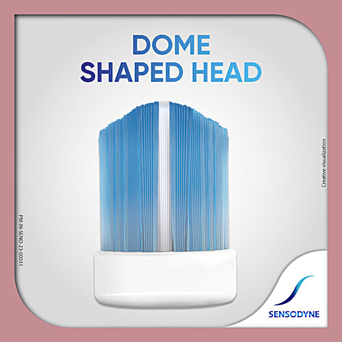 Sensodyne Gentle Care Toothbrush For People With Sensitive Teeth - Soft & Effective Cleaning, 1 pc (Buy 1 Get 1 Free) 