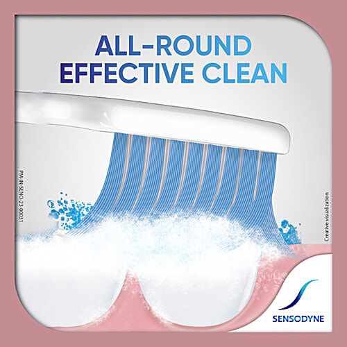 Sensodyne Gentle Care Toothbrush For People With Sensitive Teeth - Soft & Effective Cleaning, 1 pc (Buy 1 Get 1 Free) 