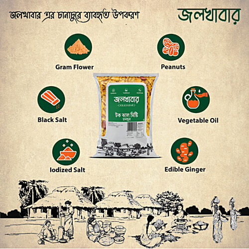 Jolkhabar Tok Jhal Misti Chanachu, 350 g Pouch 