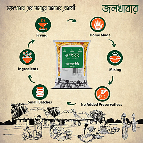 Jolkhabar Tok Jhal Misti Chanachu, 350 g Pouch 