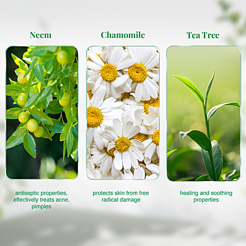 VLCC Neem Face Wash, Fights Acne & Pimples, 150 ml (Buy 1 Get 1 Free) Prevents Pimples & Nourishes Skin