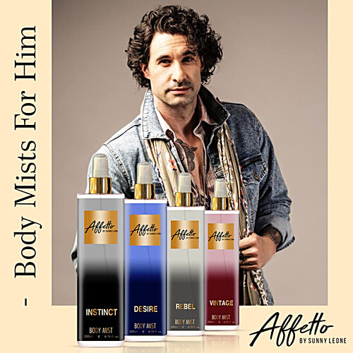 Affetto by Sunny Leone Body Mist For Him, 200 ml  